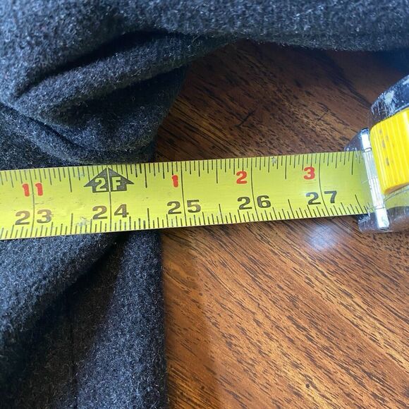 Kenneth Cole Reaction Wool Blend Jacket Full Zip Double Pockets Coat XL Black - Picture 5 of 7